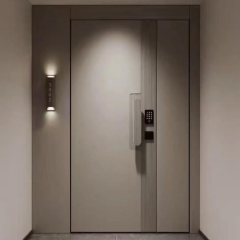 Modern Minimalist Metal Entry Door for Small Spaces, Custom Size Available