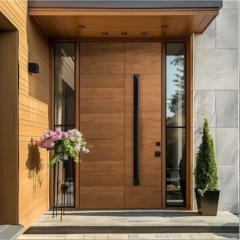 Luxury Modern Home & Villa Metal Entry Door, Customizable in Color and Size