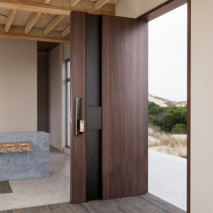 Luxury Modern Home & Villa Metal Entry Door, Customizable in Color and Size