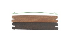 Curve surface Exterior Bamboo Deck, terrace board.