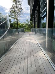 Curve surface Exterior Bamboo Deck, terrace board.