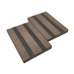 Terrasse extérieure en bambou, planche de terrasse, couleur bois teck