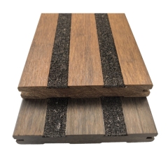 Terrasse extérieure en bambou, planche de terrasse, couleur bois teck