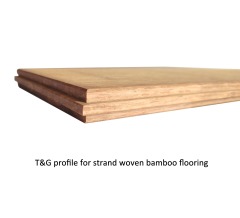 Terrasse extérieure en bambou, planche de terrasse, couleur bois teck