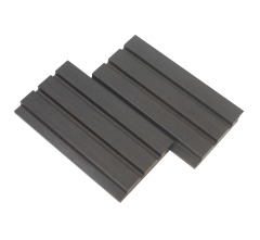 Revestimiento de bambú para exteriores con carbonización profunda, fachada de bambú con ranuras traslapadas, revestimiento exterior de madera