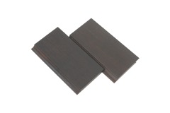 Revestimiento de bambú para exteriores con carbonización profunda, fachada de bambú con ranuras traslapadas, revestimiento exterior de madera