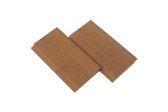 Revestimiento de bambú para exteriores con carbonización profunda, fachada de bambú con ranuras traslapadas, revestimiento exterior de madera