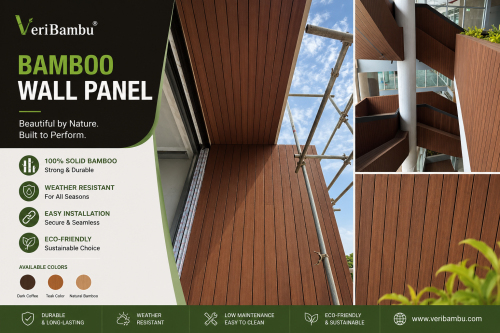 Projeto de revestimento de paredes e tetos em bambu para uma villa de luxo no Sudeste Asiático