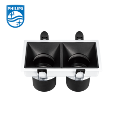 PHILIPS Spotlight Recessed RS350 G2 RC Sq L75 2*9W 40K 24D 2H 929003223210