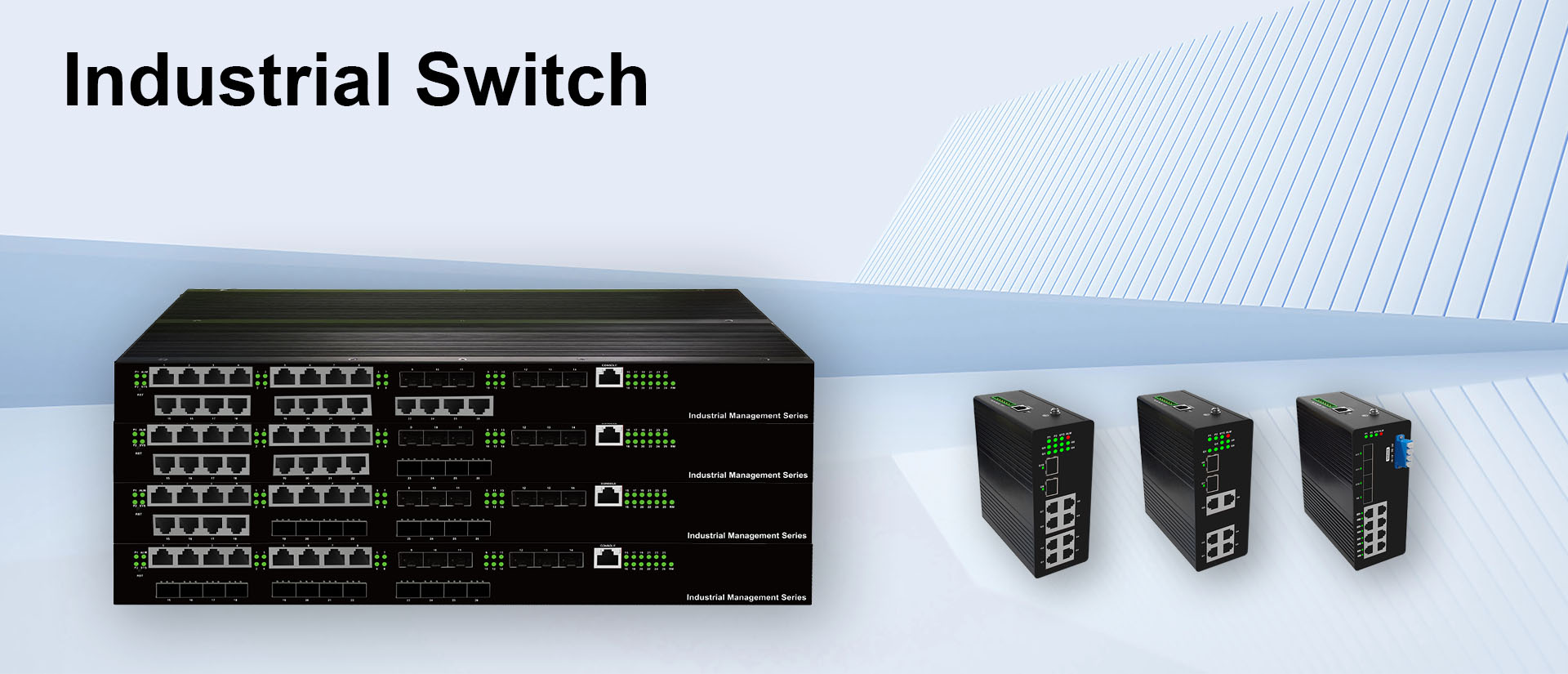 Focuscom Industrial, Unmanaged, L2, L3 Managed Rack mount POE Switch, Smart Managed Rail Mount POE Switch
