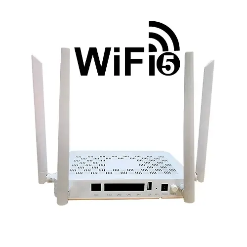 ONU GPON EPON Auto Adaptive 4GE+VOIP WiFi-5 XPON ONT FC2104C