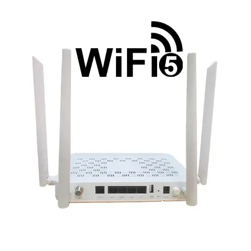 XPON GPON/EPON ONU 4GE+VOIP+CATV WiFi-5 ONT FC2104C-T
