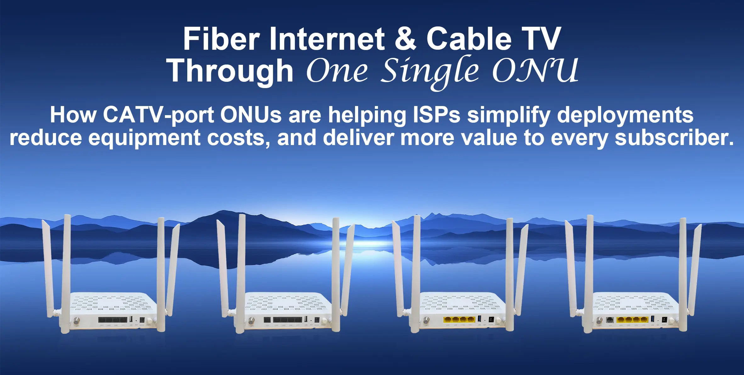 RF Overlay Explained: How XPON ONUs with CATV Ports Are Simplifying Triple-Play Deployments