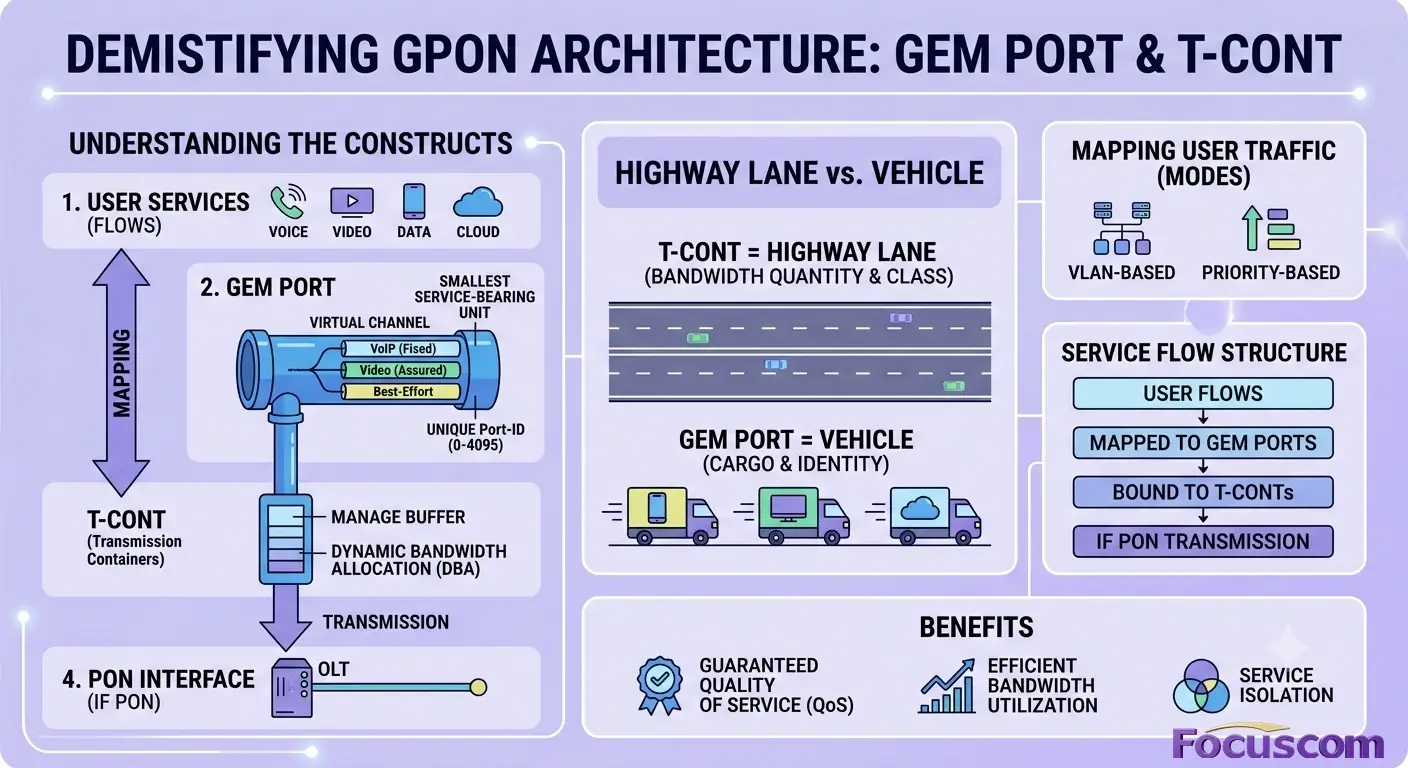Demystifying GPON Architecture: What is a GEM Port and Why is it Critical for FTTH Networks?