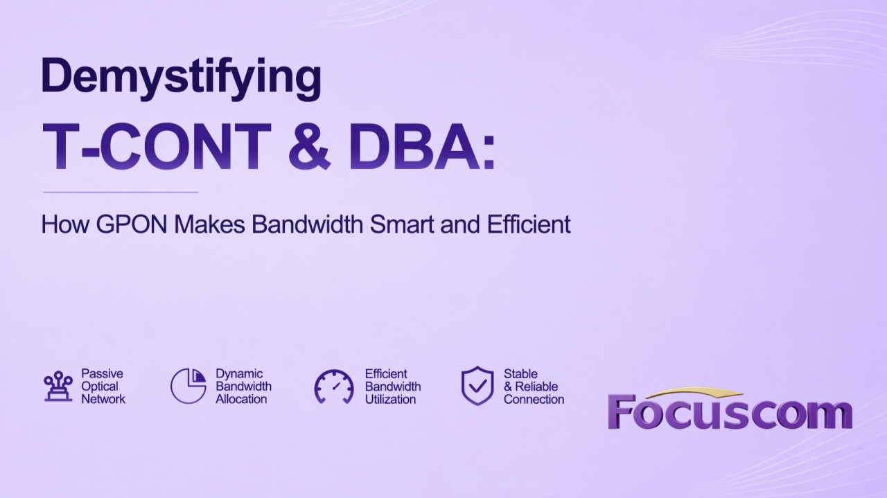 GPON Demystified: How T-CONT and DBA Make Bandwidth Smart