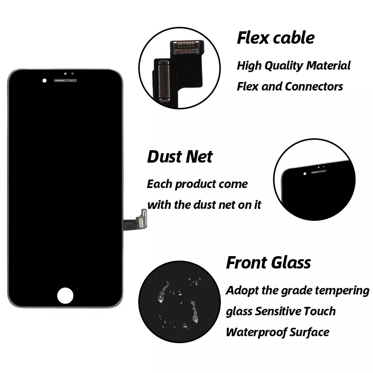 iPhone Touch Screen Repair Parts For Fix Apple iPhone 7 Plus LCD Display Replacement Panel Digitizer Lens Senor Factory Price