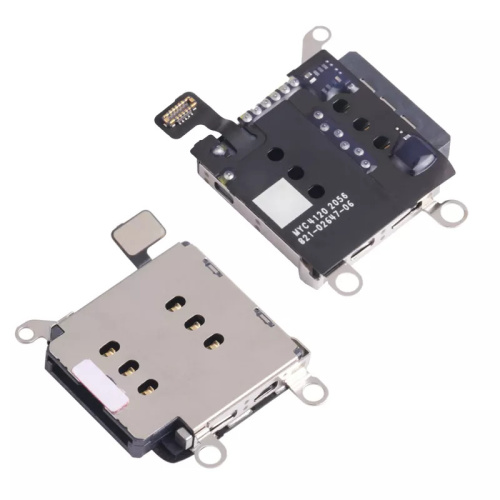 Wholesale Repair iPhone Parts For iPhone 13 Pro Dual Sim Card Reader Tray Holder Socket Slot Adapter Flex Cable Repair Part For iPhone 13P Series