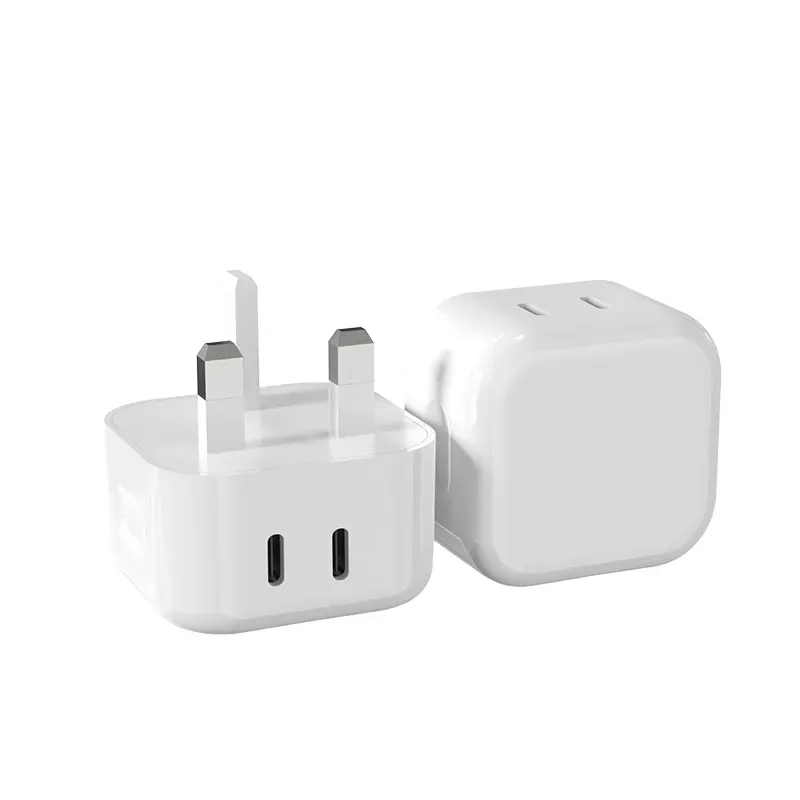 2022 New technology OEM ODM Fast Charger PD 40w 65W USB C iPhone Chargers Dual Type C Port For 20w iPhone Charger Fast Charging Wholesale Price