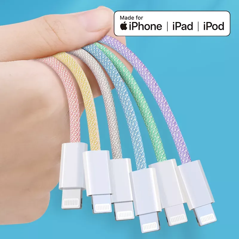 Lightning Cables Wholesale Price Color Nylon Lightning To USB C