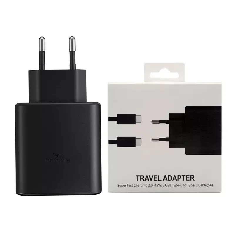 EU US UK AU Portable Fast Mobile Charging TYPE C travel Adapter 45w PD Wall Charger For Samsung Charger Wholesale Price