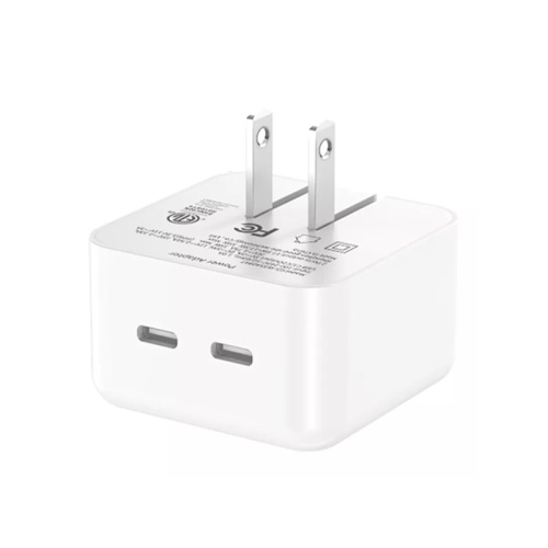 New Dual Type-C PD 35W Fast Charging USB-C USB Foldable Quick Universal Wall Portable Charger QC For Apple iPad iPhone Charger Adapter Wholesale Price