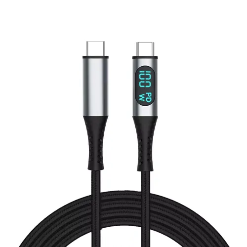Wholesale Price Oem Custom Coiled Silicone Braided Nylon Usb-C charger To Type-C Usb C Cable 5A Type C Cable Fast Charging 100W