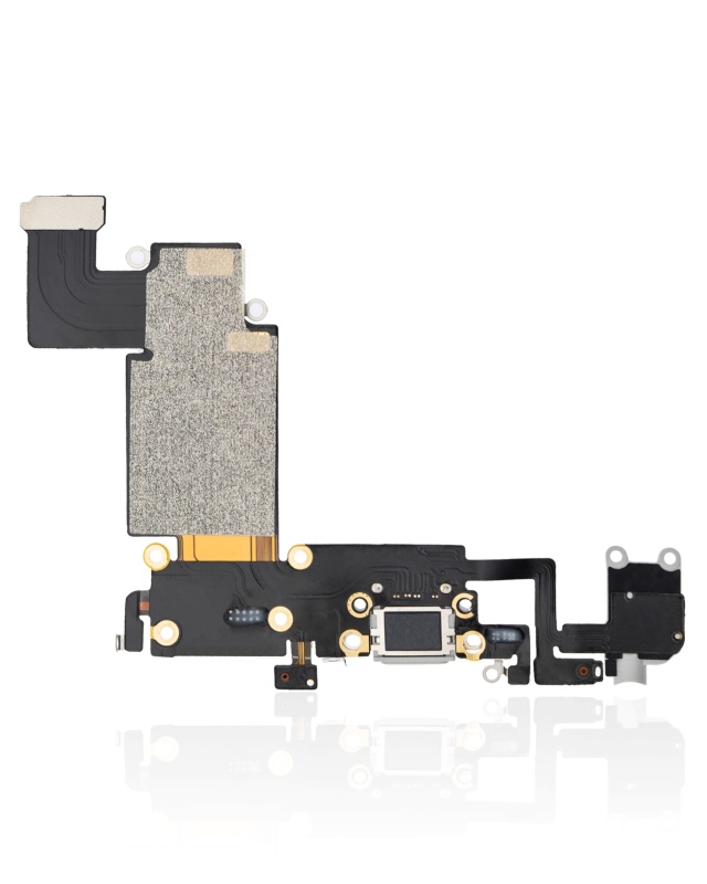 Charging Port Flex Cable Compatible For iPhone 6S Plus (Aftermarket) (Silver)