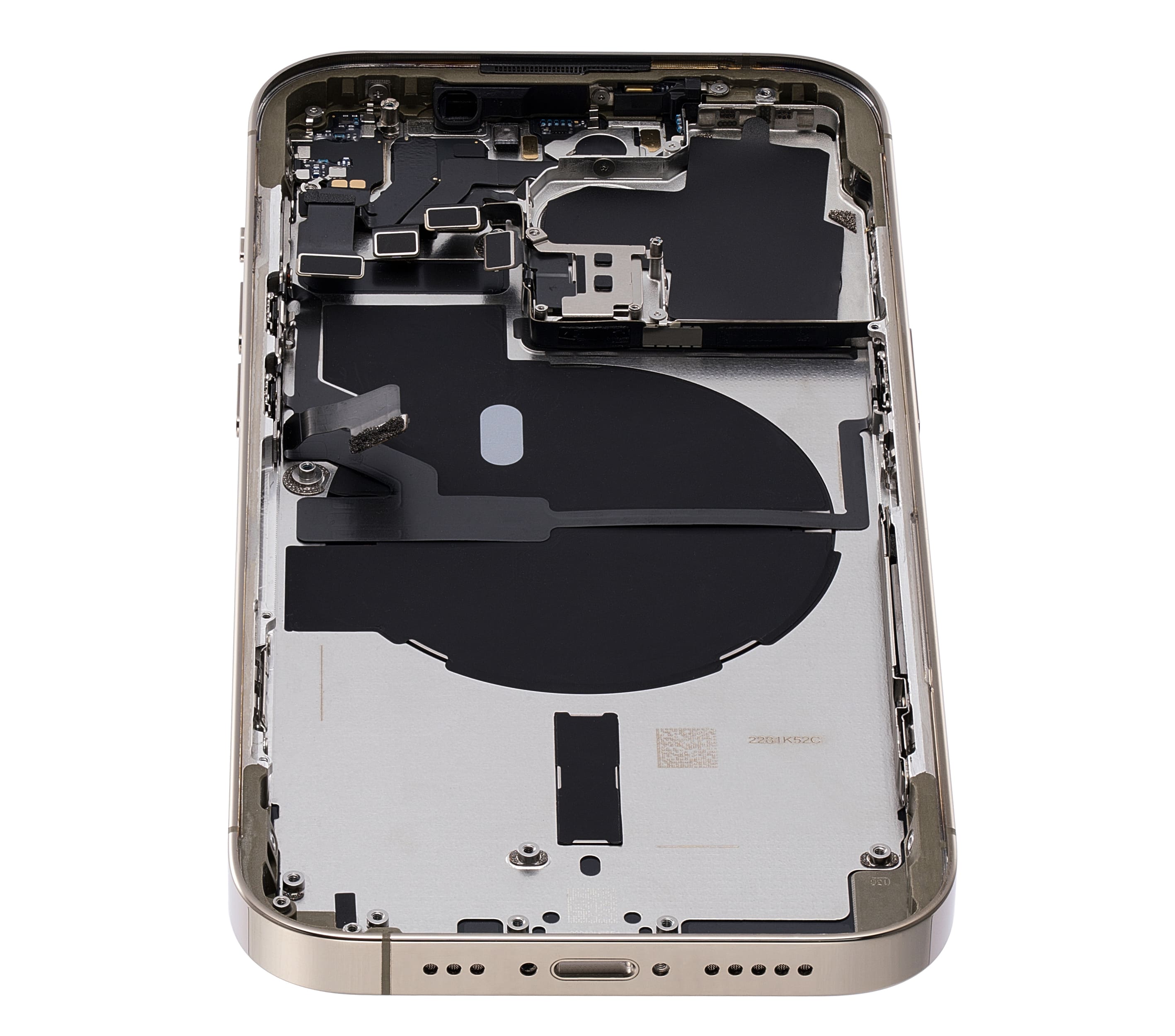 Back Housing W/ Small Pre-Installed Compatible For iPhone 14 Pro (U.S Version) (Used OEM Pull: Grade A) (Gold)