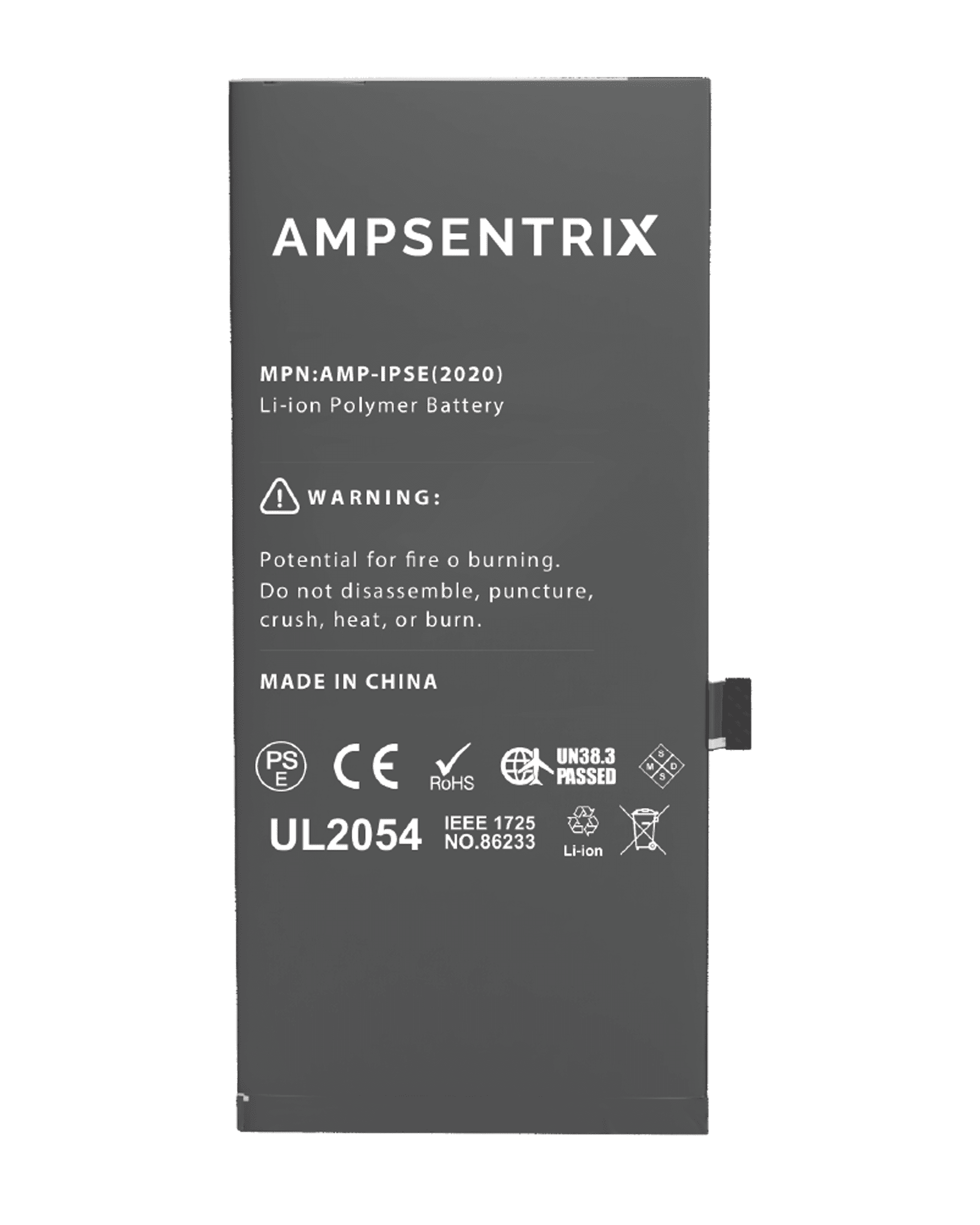 Replacement Battery Compatible For iPhone SE (2020) (AmpSentrix Basic)