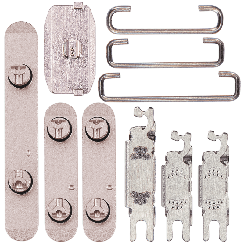Hard Buttons (Power / Volume / Switch) Compatible For iPhone 15 / 15 Plus (Pink)