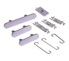 Hard Buttons (Power / Volume / Switch) Compatible For iPhone 14 / 14 Plus (Purple)