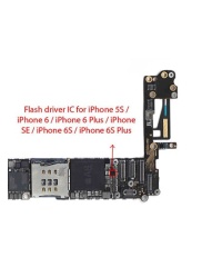 Flash Driver IC Compatible For iPhone 5S / 6 / 6 Plus / SE (2016) / 6S / 6S Plus (U17 / U1602 / U3300 / 65DL 64A1 20 Pins / LM3564A1TMX)