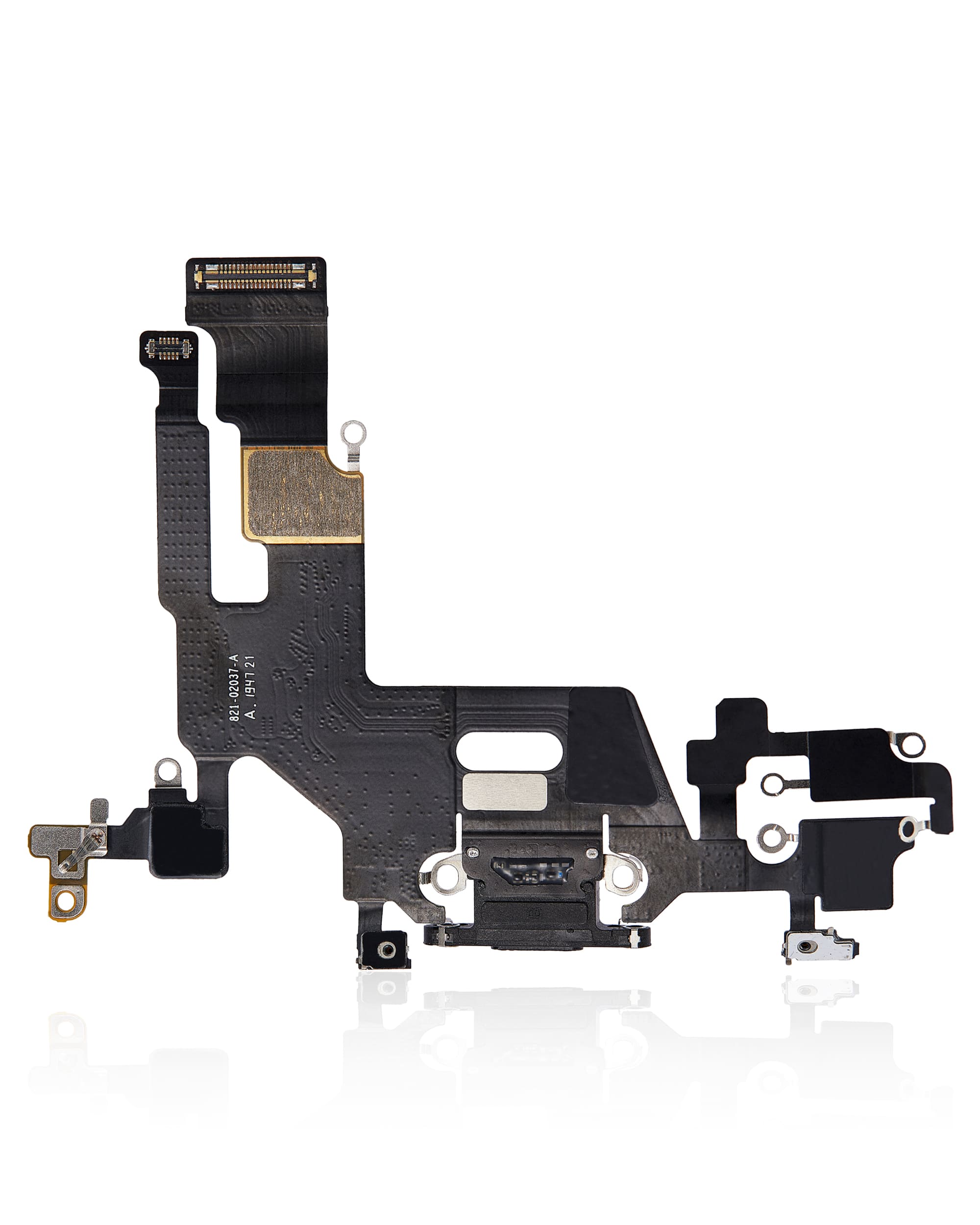 Charging Port Flex Cable Compatible For iPhone 11 (Used OEM Pull) (Black)