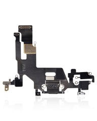 Charging Port Flex Cable Compatible For iPhone 11 (Used OEM Pull) (Black)
