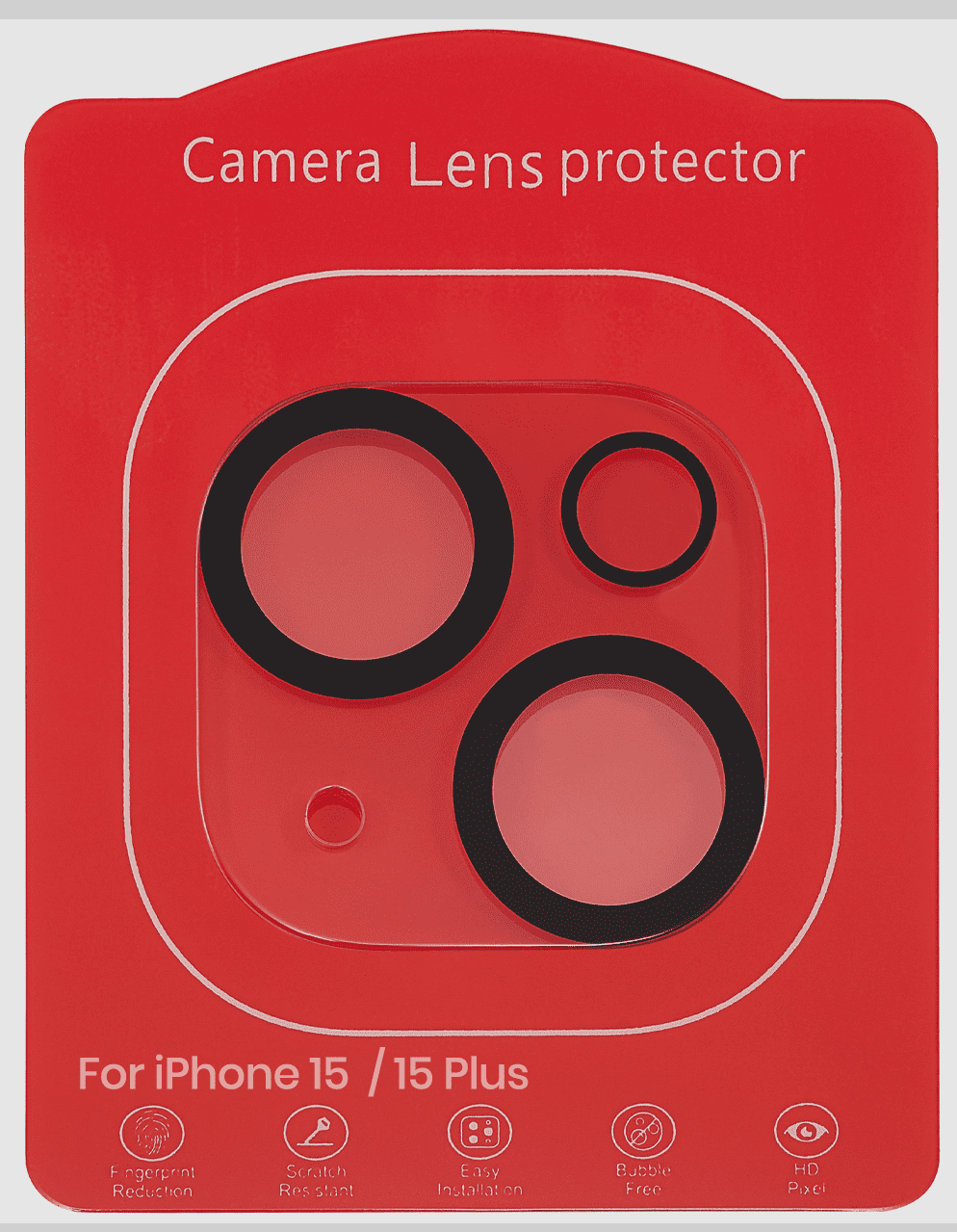 Casper Camera Lens Protector Compatible For iPhone 15 / 15 Plus (Crystal Full Cover)