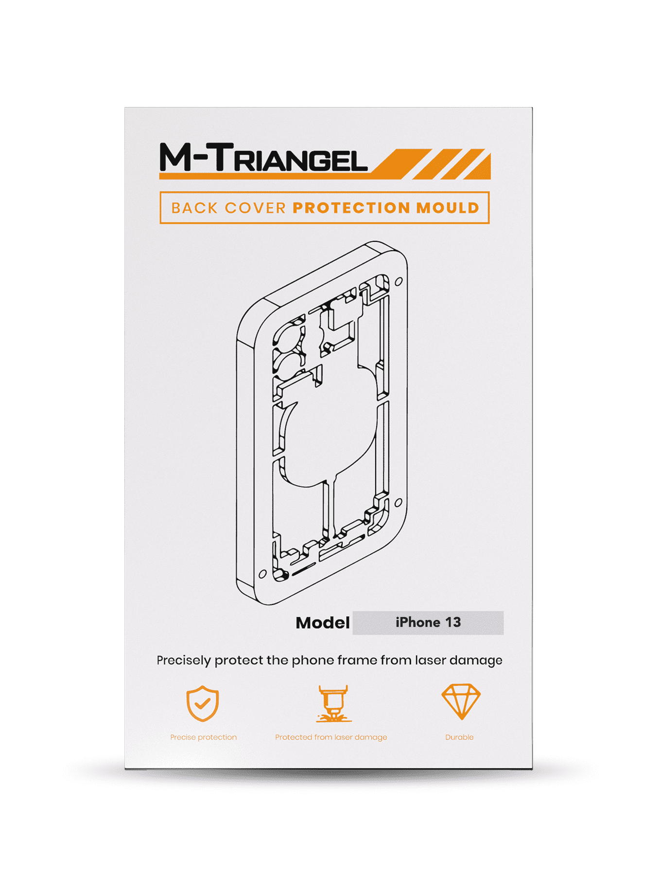 Laser Machine Protection Mold Compatible For iPhone 13 (M-Triangel)