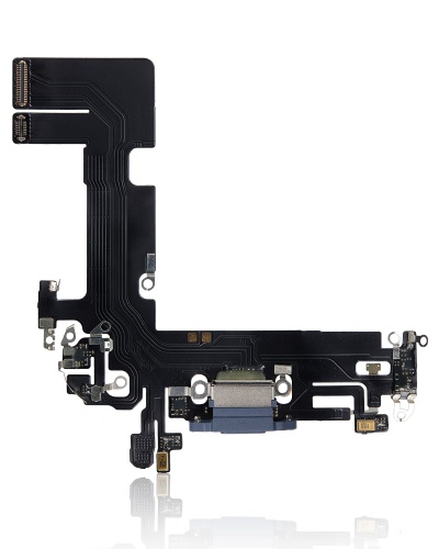 Charging Port Flex Cable Compatible For iPhone 13 (Aftermarket Plus) (Blue)