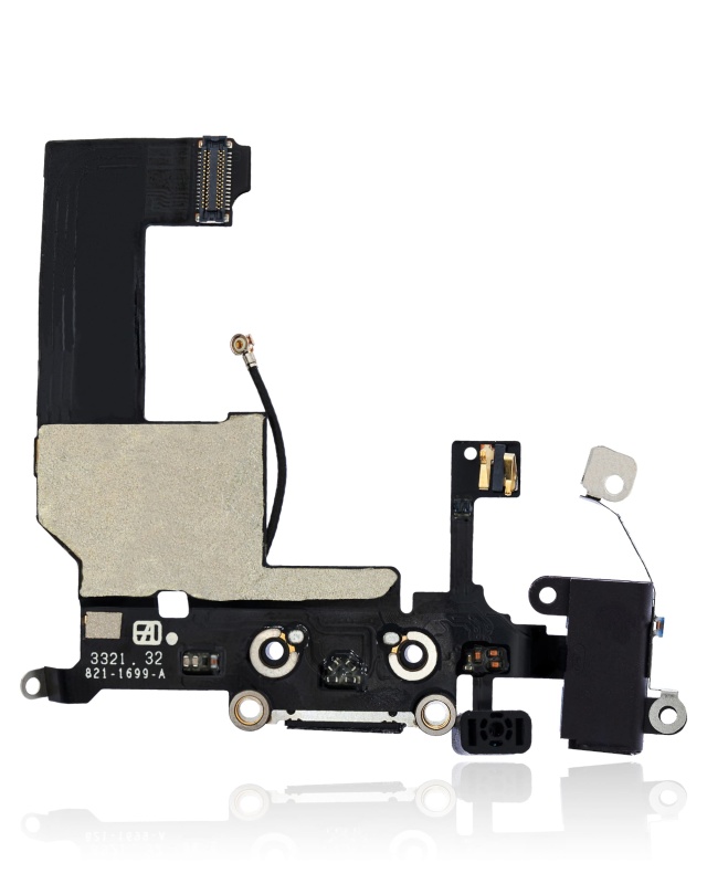 Charging Port Flex Cable Compatible For iPhone 5 (Space Gray)