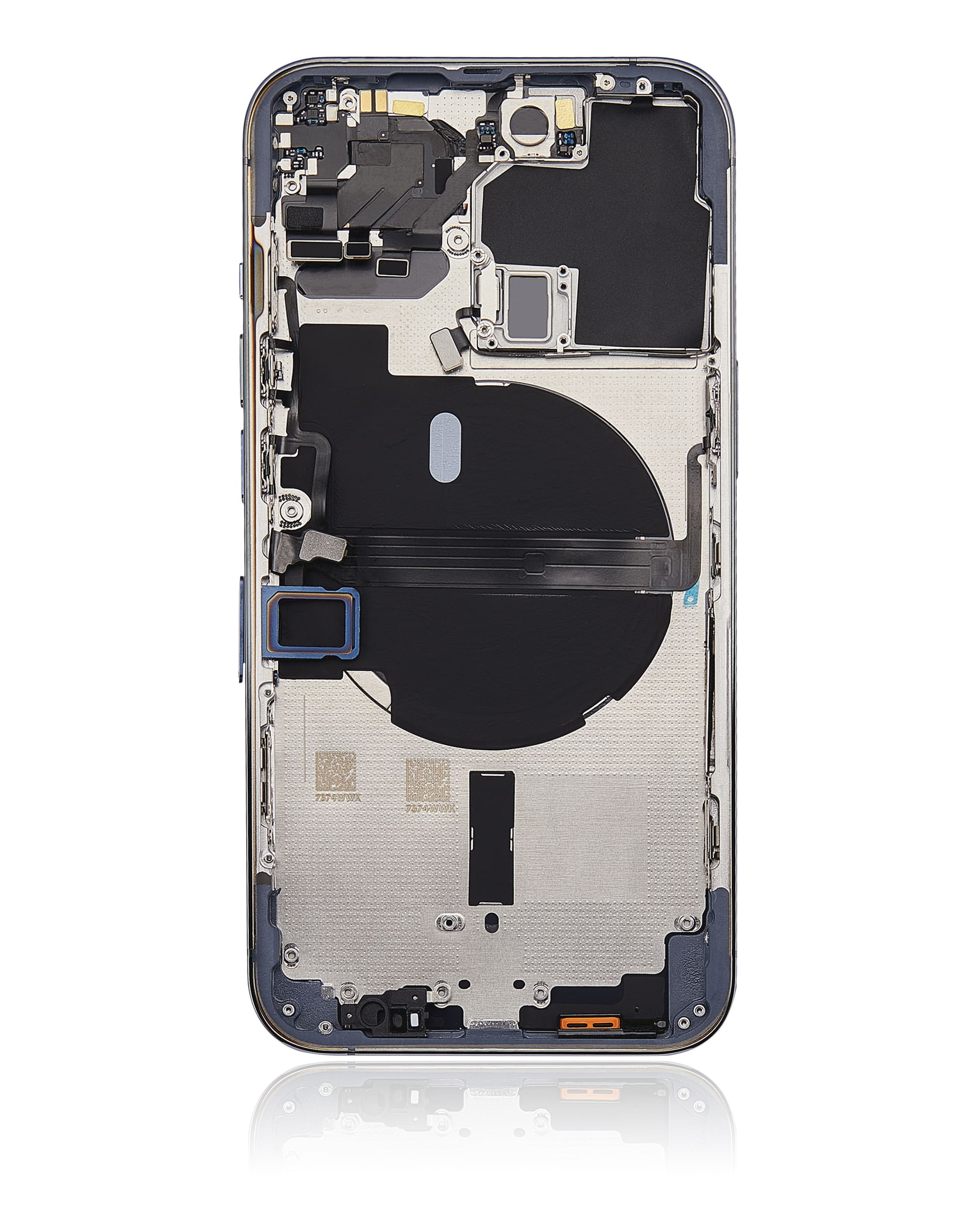 Back Housing W/ Small Components Pre-Installed Compatible For iPhone 13 Pro (US Version) (No Logo) (Aftermarket Plus) (Sierra Blue)