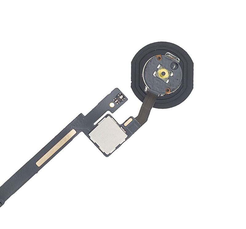 Home Button With Flex Compatible For iPad Mini 3 (Black)