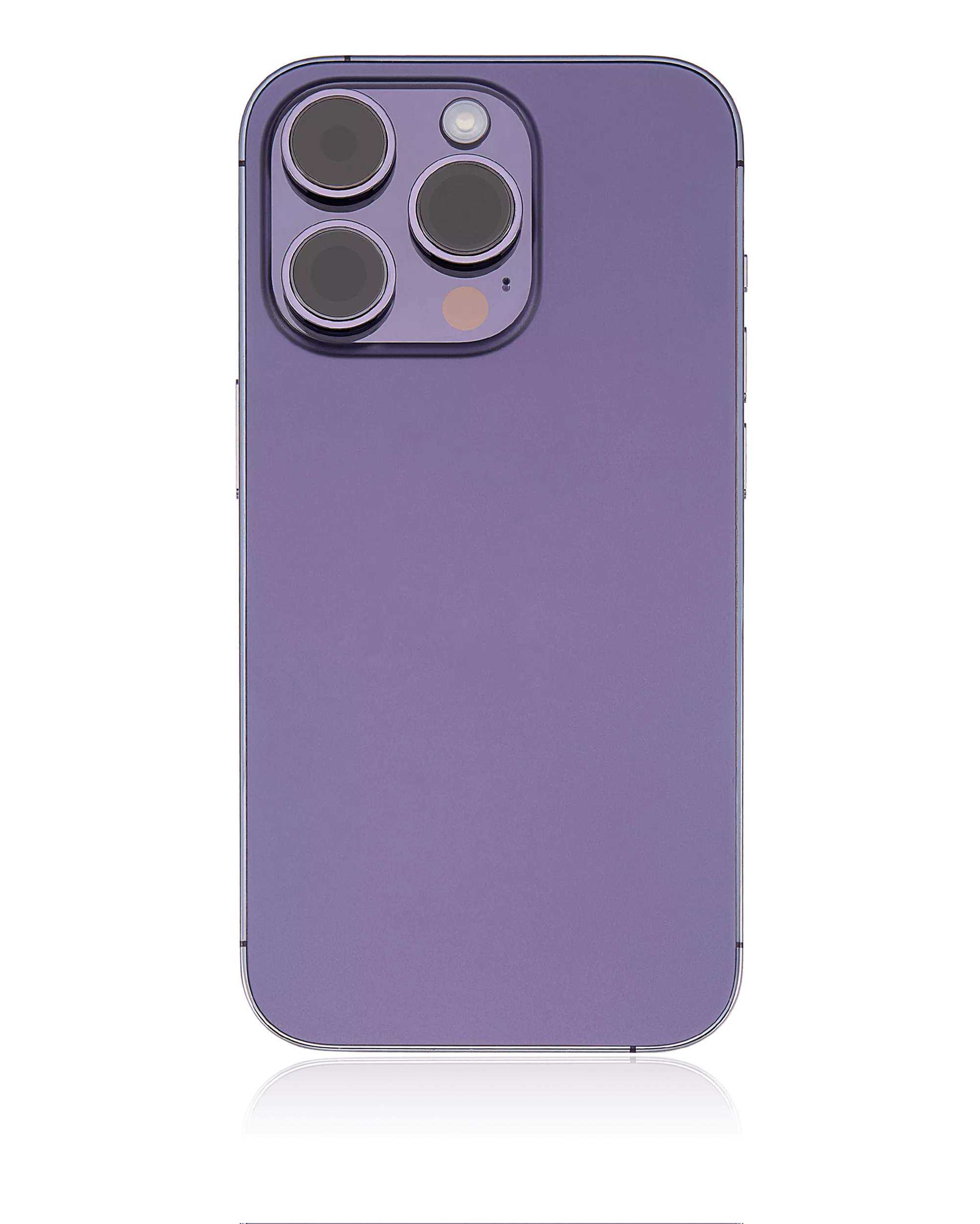 Back Housing W/ Small Pre-Installed Compatible For iPhone 14 Pro (U.S Version) (Used OEM Pull: Grade C) (Deep Purple)