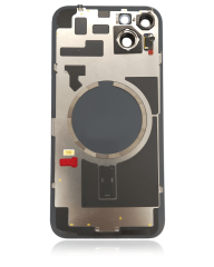 Back Glass With Steel Plate With MagSafe Magnet Pre-Installed Compatible For iPhone 14 Plus (Starlight) (No Logo)