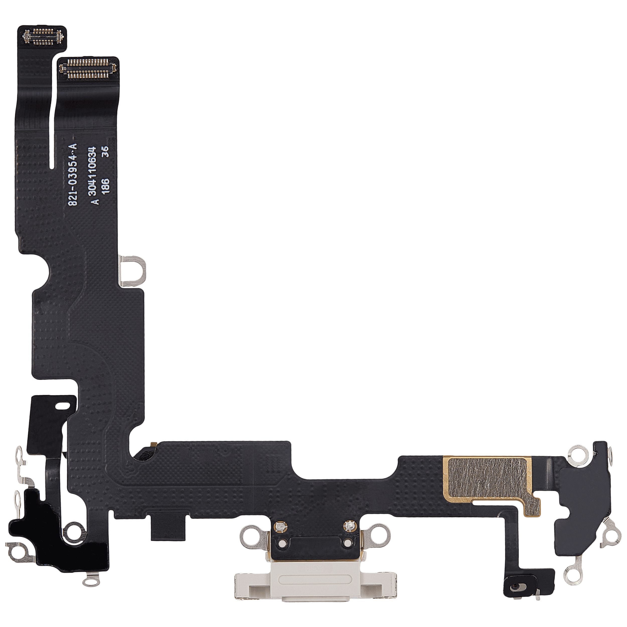 Charging Port Flex Cable Compatible For iPhone 14 Plus (Used OEM Pull) (Starlight)