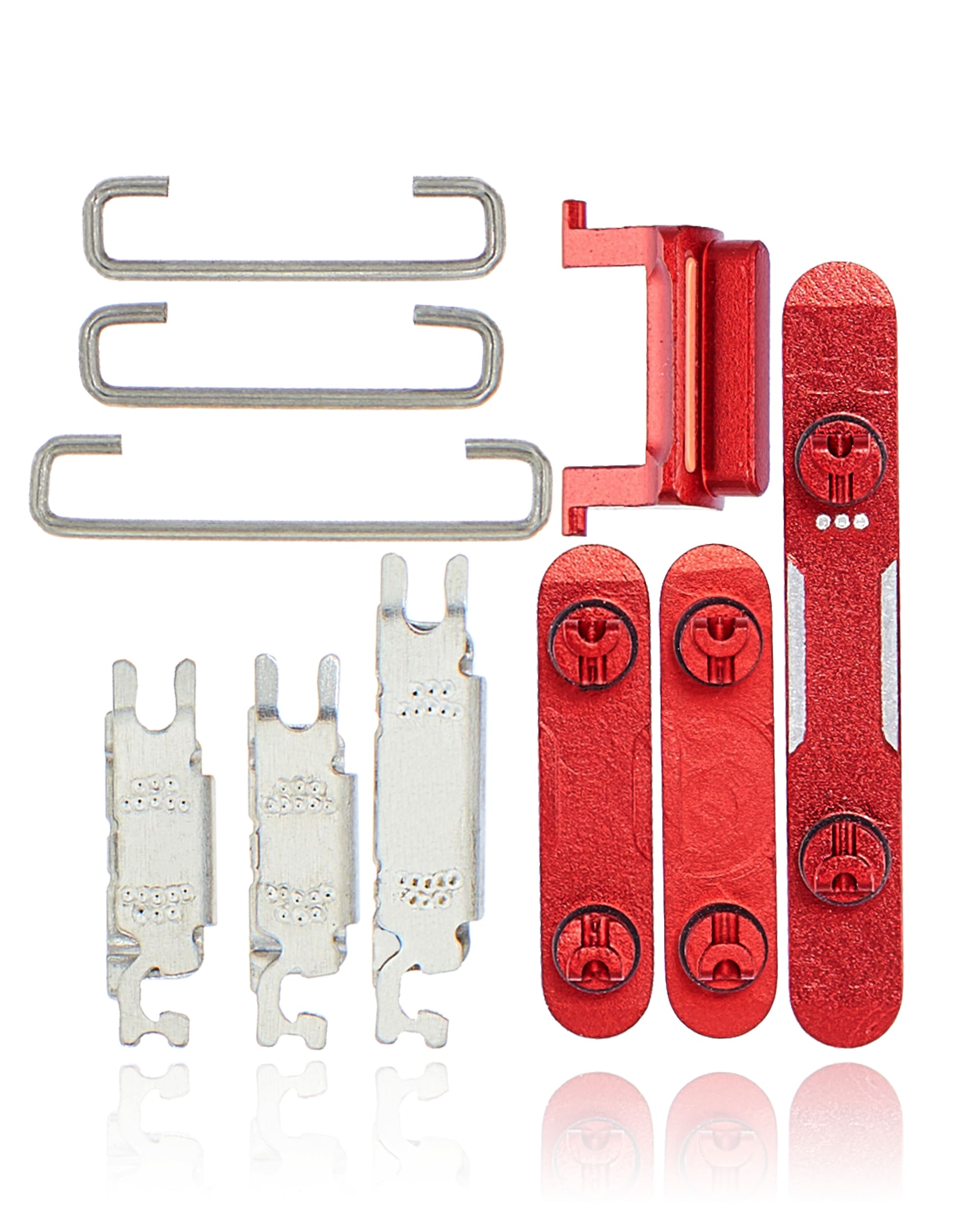 Hard Buttons (Power / Volume / Switch) Compatible For iPhone 11 (Red)