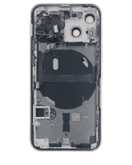 Back Housing W/ Small Components Pre-Installed Compatible For iPhone 13 Mini (International Version) (Used OEM Pull: Grade A) (Starlight)