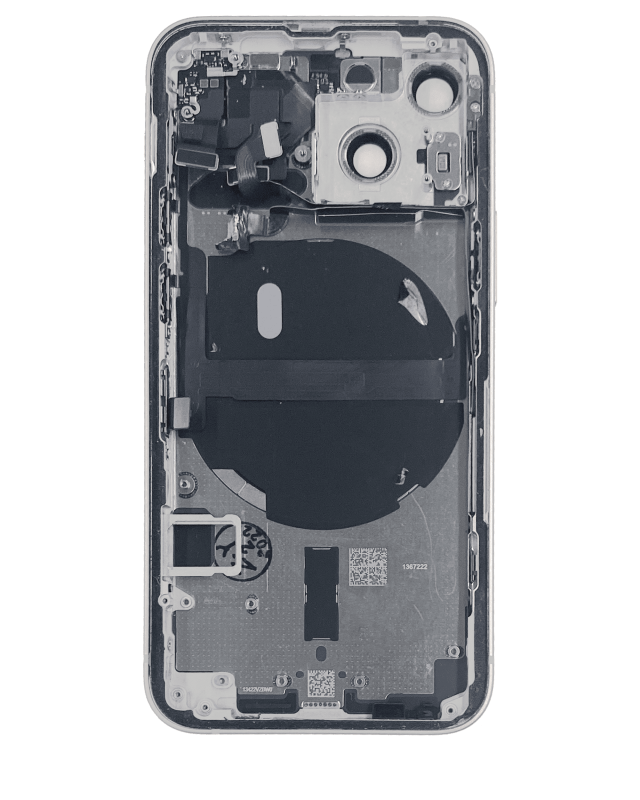 Back Housing W/ Small Components Pre-Installed Compatible For iPhone 13 Mini (International Version) (Used OEM Pull: Grade A) (Starlight)