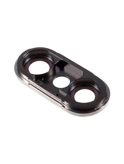 Back Camera Lens With Bracket & Bezel Compatible For iPhone X (Silver)