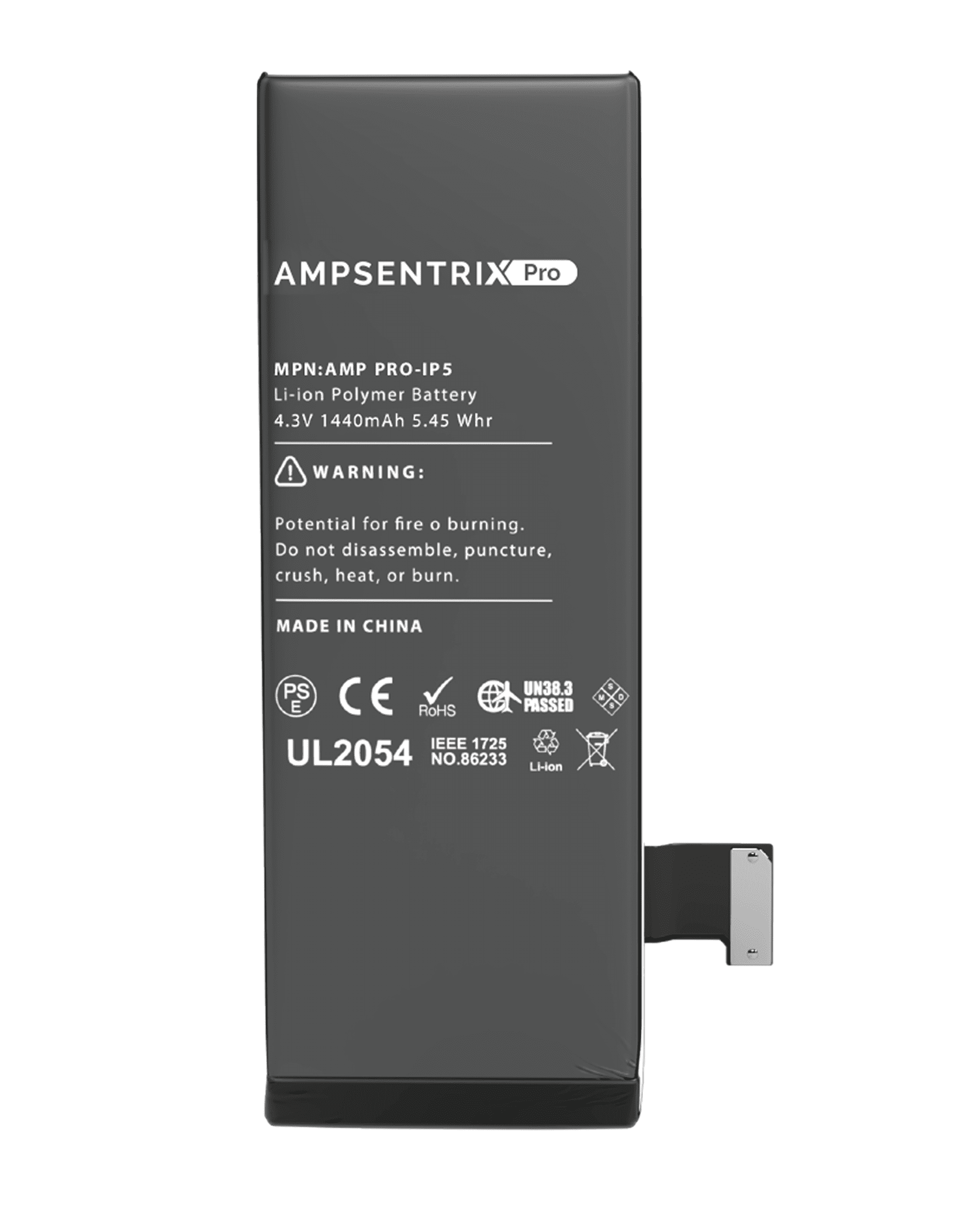Replacement Battery Compatible For iPhone 5 (AmpSentrix Pro)
