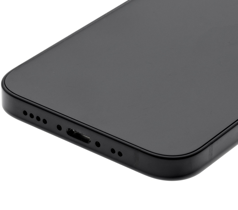 Back Housing W/ Small Components Pre-Installed Compatible For iPhone 12 Mini (International Version) (Used OEM Pull: Grade A) (Black)