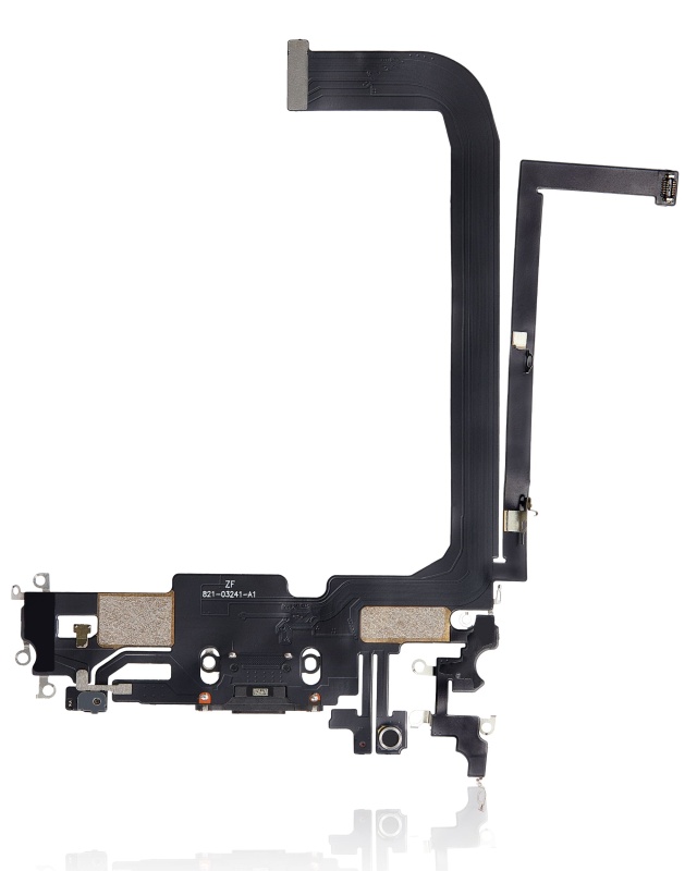Charging Port Flex Cable Compatible For iPhone 13 Pro Max (Aftermarket Plus) (Graphite)